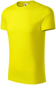 Pánske tričko, organická bavlna, citrónová, XL