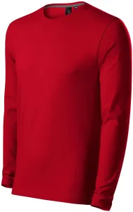 MALFINI Pánske tričko s dlhým rukávom Brave - Jasno červená | S