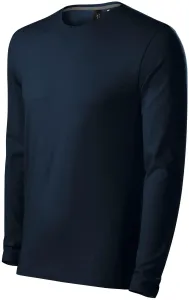 MALFINI Pánske tričko s dlhým rukávom Brave - Námornícka modrá | S