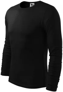 MALFINI Pánske tričko s dlhým rukávom Fit-T Long Sleeve - Čierna | L