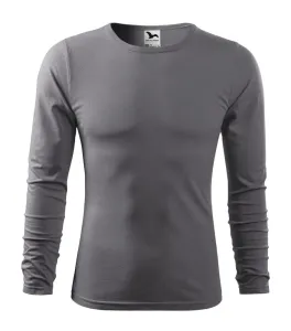 MALFINI Pánske tričko s dlhým rukávom Fit-T Long Sleeve - Oceľovo šedá | M