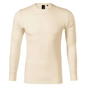 MALFINI Pánske tričko s dlhým rukávom Merino Rise LS - Mandľová | XL
