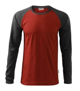 MALFINI Pánske tričko s dlhým rukávom Street LS - Marlboro červená | S