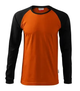 MALFINI Pánske tričko s dlhým rukávom Street LS - Oranžová | M