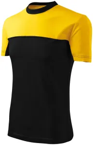Unisex tričko Rimeck Colormix 109 - veľkosť: M, farba: čierna/žltá