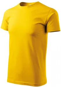 Tričko vyššej gramáže unisex, žltá, L