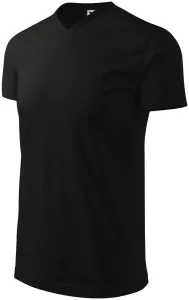 Unisex tričko s V výstrihom Adler Heavy V-Neck 111 - veľkosť: L, farba: čierna