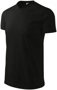 Unisex tričko s V výstrihom Adler Heavy V-Neck 111 - veľkosť: M, farba: čierna