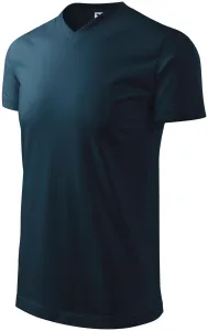 Unisex tričko s V výstrihom Adler Heavy V-Neck 111 - veľkosť: XXL, farba: tmavo modrá