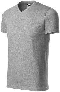 Tričko s krátkym rukávom, hrubšie, tmavosivý melír, XL #1408099
