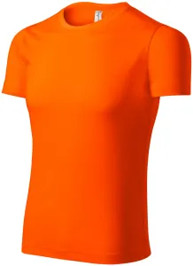 Športové tričko unisex, neónová oranžová, S