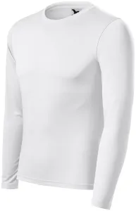 Tričko na šport s dlhým rukávom, biela, XL