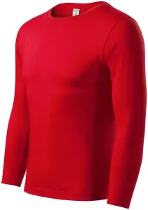 MALFINI Tričko s dlhým rukávom Progress LS - Červená | L