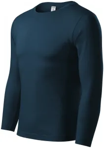 MALFINI Tričko s dlhým rukávom Progress LS - Námornícka modrá | M