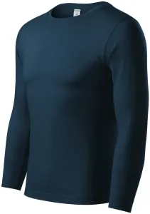 MALFINI Tričko s dlhým rukávom Progress LS - Námornícka modrá | XL