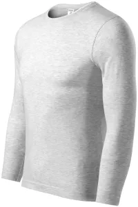 MALFINI Tričko s dlhým rukávom Progress LS - Svetlošedý melír | S