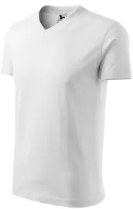 Unisex tričko s výstrihom Adler V-Neck 102 - veľkosť: S, farba: biela