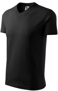 Unisex tričko s výstrihom Adler V-Neck 102 - veľkosť: S, farba: čierna