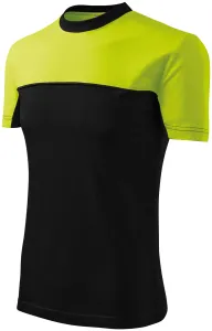 Unisex tričko Rimeck Colormix 109 - veľkosť: XL, farba: limetková/čierna