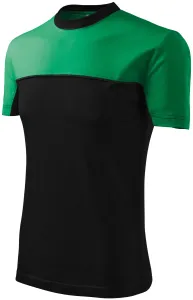 Unisex tričko Rimeck Colormix 109 - veľkosť: L, farba: zelená/čierna
