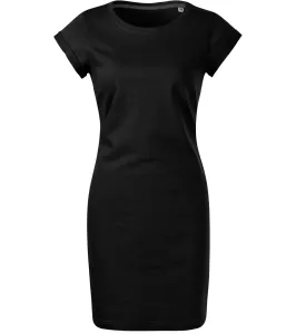 Malfini Freedom Dámske bavlnené šaty 178 čierna S