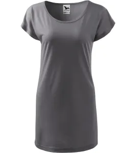 Malfini Love 150 Tričko / šaty dámske 123 oceľová šedá XL