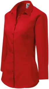 MALFINI Dámska košeľa s trojštvrťovým rukávom Style - Červená | L