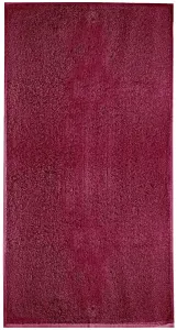 MALFINI Osuška bez bordúry Terry Bath Towel - Marlboro červená | 70 x 140 cm