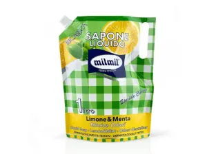 Malizia Milmil Lemon & Mint tekuté mydlo náplň 1000 ml