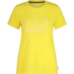 Maloja CURAGLIA W Dámske cyklistické tričko, žltá, veľkosť #6230838