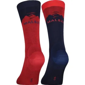 Maloja HOHNECKM Ponožky, červená, veľkosť #8480081