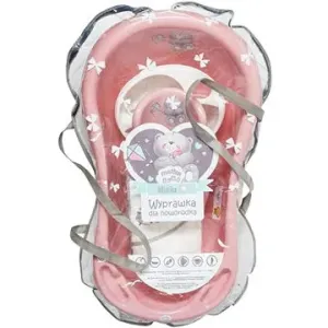 MALTEX výbavička pre novorodencov medvedík ružová, 84 cm