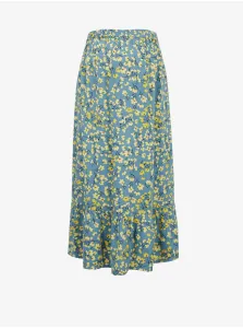Žlto-modrá kvetovaná tehotenská sukňa Mama.licious Fransisca #1066645
