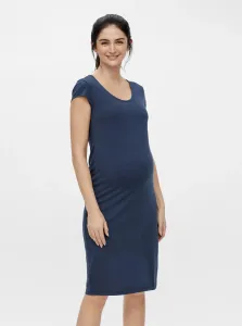 Modré tehotenské púzdrové šaty Mama.licious Elnora #1046074