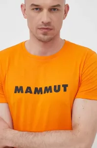 Športové tričko Mammut Core Logo oranžová farba, s potlačou