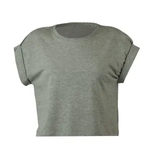 Mantis Dámske Crop top tričko - Šedý melír | L #5324419