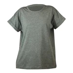 Mantis Voľné dámske tričko s krátkym rukávom - Šedý melír | S