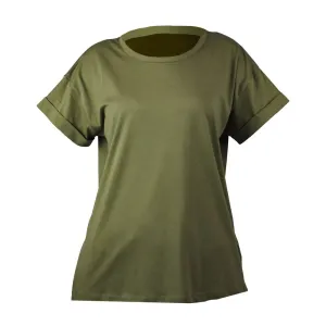 Mantis Voľné dámske tričko s krátkym rukávom - Svetlá olivová | L #5324918