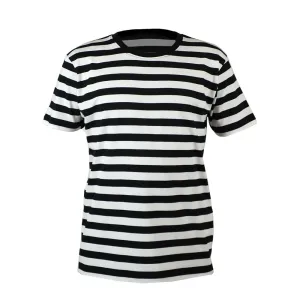 Mantis Pánske pásikavé tričko - Čierna / biela | L #5324859