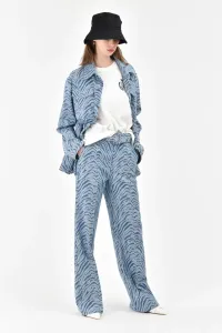 Nohavice Manuel Ritz Women`S Trousers Modrá 40 #6423861