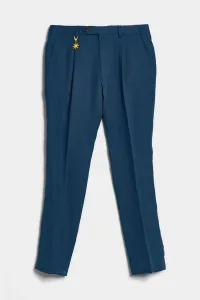 Nohavice Manuel Ritz Trousers Modrá 52