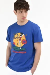 Tričko Manuel Ritz T-Shirt Modrá M #3764369
