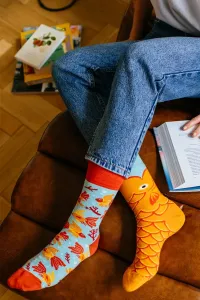Modro-oranžové ponožky The Wish Fish #3397086