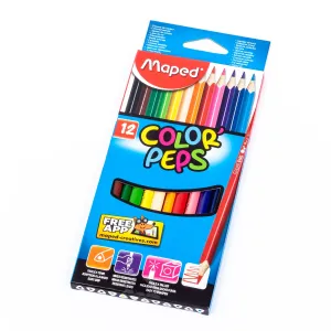 Farebné ceruzky trojboké MAPED Color' Peps 12 ks, BL