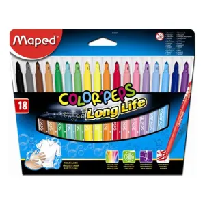 Detské fixy MAPED Color' Peps Long Life 18 ks