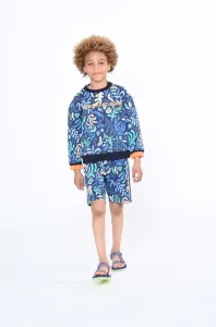 Detská mikina Marc Jacobs tmavomodrá farba, vzorovaná #8612782