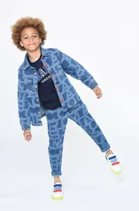 Detská rifľová bunda Marc Jacobs šedá farba #7946482