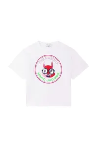Detské bavlnené tričko Marc Jacobs biela farba, #6219135