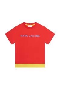 Detské bavlnené tričko Marc Jacobs červená farba, vzorovaný #8751700