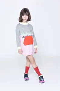 Dievčenské bavlnené šaty Marc Jacobs mini, oversize #278572